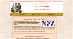 Desktop Screenshot of medfamilia.pl